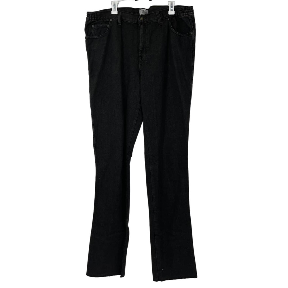 LIBERTY BLUES BLACK STRAIGHT FIT JEANS SIZE 42X40